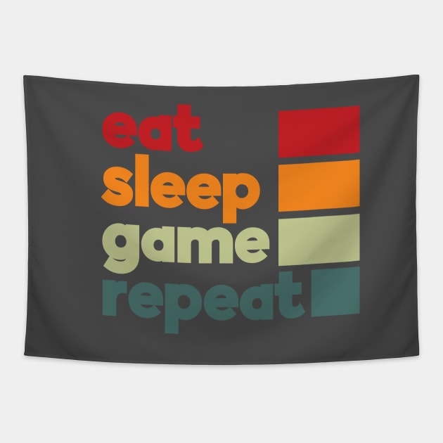 Eat Sleep Game Repeat Tapestry by DNS Vietnam LocalBrand