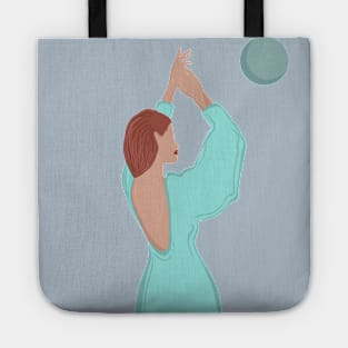 Blue lady 3 Tote