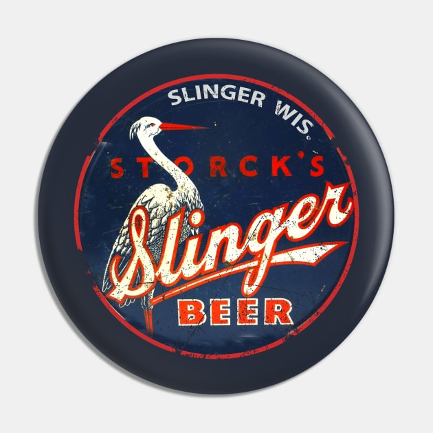 Slinger Beer Pin by retrorockit