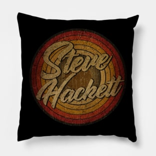 arjunthemaniac,circle retro faded Steve Hackett Pillow