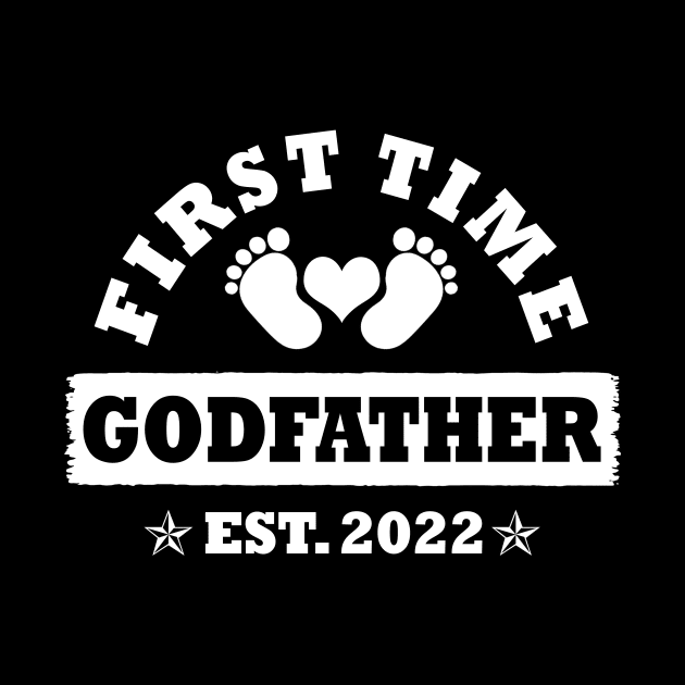 First Time Godfather Est 2022 Funny New Uncle Gift by Penda