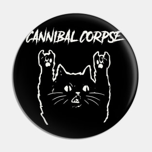 cannibal metal cat Pin