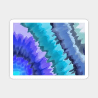 Ocean Waves Abstract Blue Purple Green Magnet