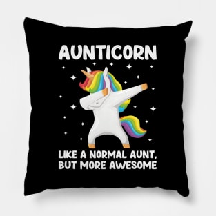 Aunticorn | Like A Normal Aunt Only Awesome Dabbing Unicorn Pillow