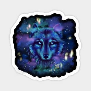 Astral Wolf Magnet