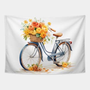 Journey of Blooms: Pedaling Through Petal-Filled Paths Tapestry