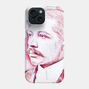 George Washington Williams Portrait | George Washington Williams Artwork | Line Art Phone Case