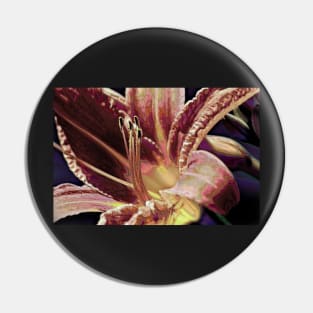 Abstract Daylily Pin