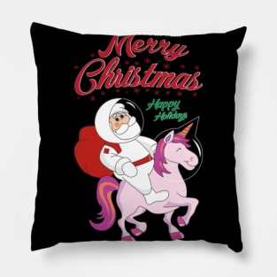Funny Unicorn Santa Claus Christmas Xmas Gifts Pillow