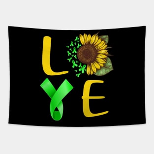 love lymphoma sunflower Tapestry