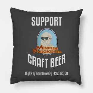 HMB Support Craft Beer: Mindless Philosopher Pillow