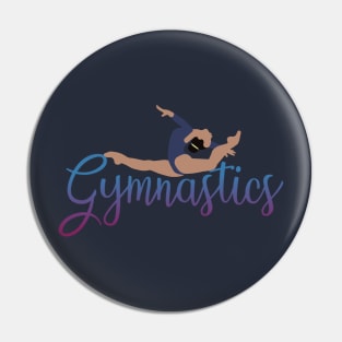 Gymnastics Ring Leap Pin