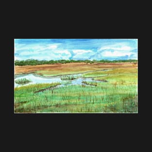 Saltwater Marsh Landscape T-Shirt