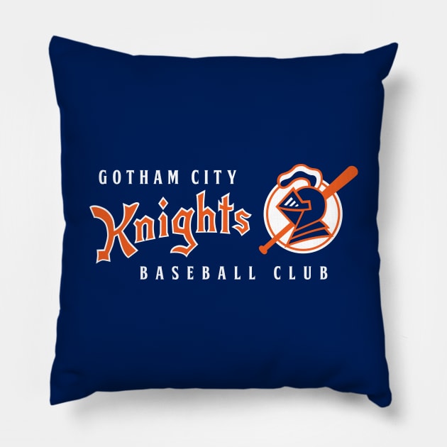 Gotham City Knights Logo - Style A Pillow by Jake Ingram