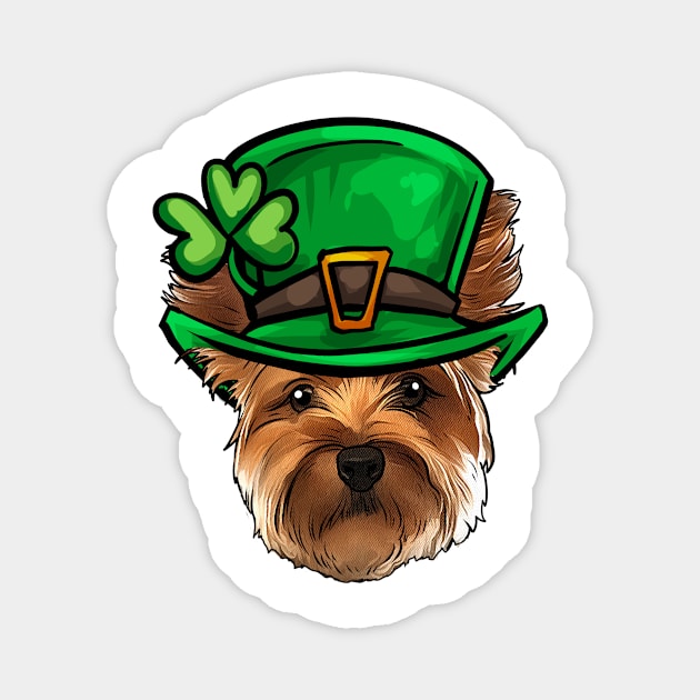 St Patricks Day Yorkie Magnet by whyitsme