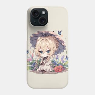 chibi violet evergarden Phone Case