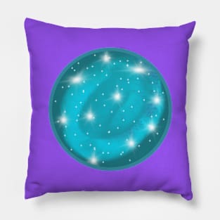 Turquoise Universe Bubble Pillow