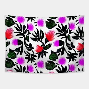 Fun Floral Pattern Tapestry