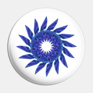 Blue mandala Pin