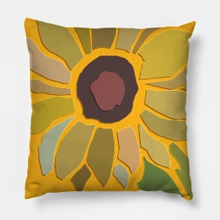 Sunflower Collage Pillow