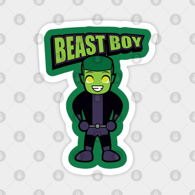 Tooniefied Beast Boy Magnet by Tooniefied