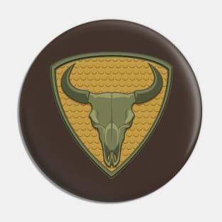 Hell Creek Skull PVC LOGO Pin