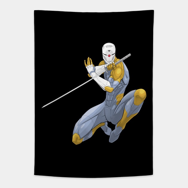 Metal Gear Solid - Cyborg Ninja Gray Fox Tapestry by CoolDojoBro