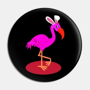 Flamingo Easter Pin