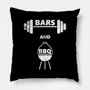 Bars And BBQ Workout Barbecue Pillow