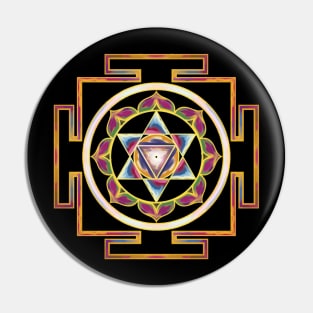 Ram Yantra Mandala - Oil Paints Pin