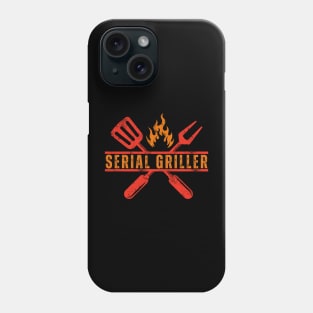 Serial Griller Vintage Distressed Funny Grill Dad Grilling Phone Case