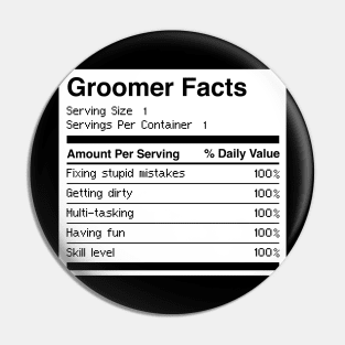 Funny Dog Grooming Gift For Dog Groomer Pin