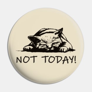 Not today Pin