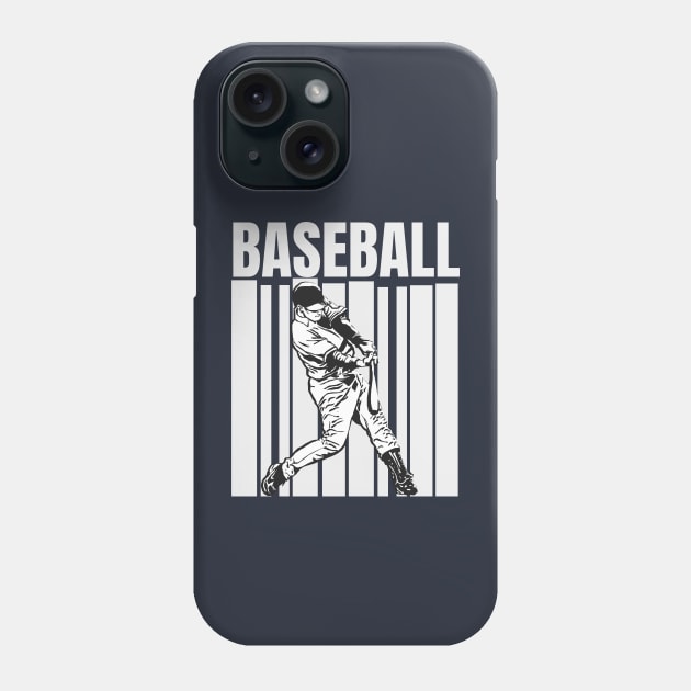 Baseball vintage graphic Phone Case by Designmagenta