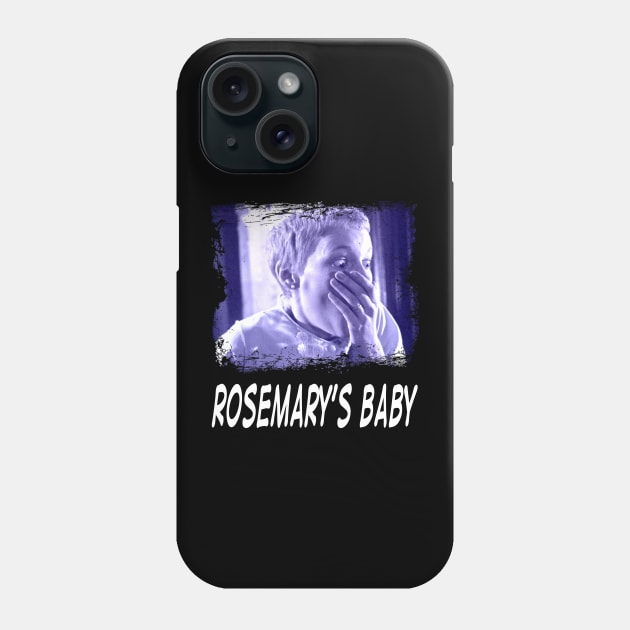 Chic Horror Chronicles Rosemary's Tees for the Connoisseur of Dark Fashion Phone Case by WillyPierrot