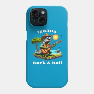 Iguana Serenading Swamp Dweller Rock Phone Case