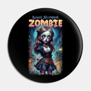 Kawaii Steampunk Zombie 02 Pin