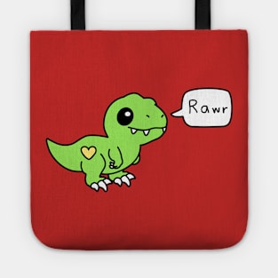 Rawr means "I love you" in Dinosaur Tote