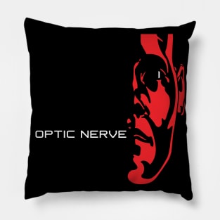 Optic Nerve Classic Red Logo Pillow