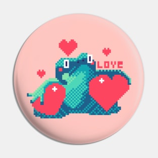 Pixel Frog Love Pin