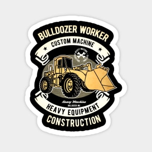 Bulldozer Worker machine Magnet