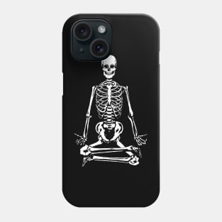 Meditating Skeleton Phone Case