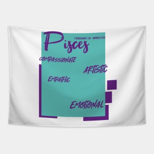 Pisces zodiac sign Tapestry