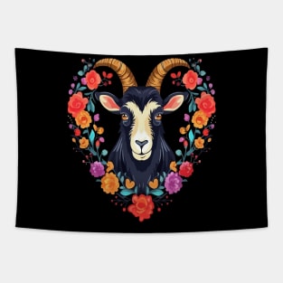 Goat Valentine Day Tapestry