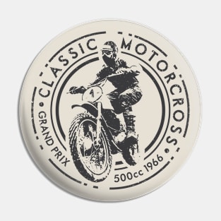 Classic Motocross Pin