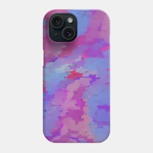 Pink purple abstract paint strokes digital art Phone Case