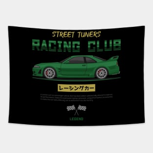 Street Tuner Green Skyline GTR R33 JDM Tapestry