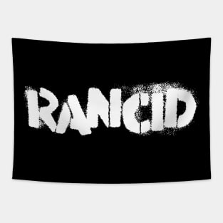 rncd white type blur Tapestry