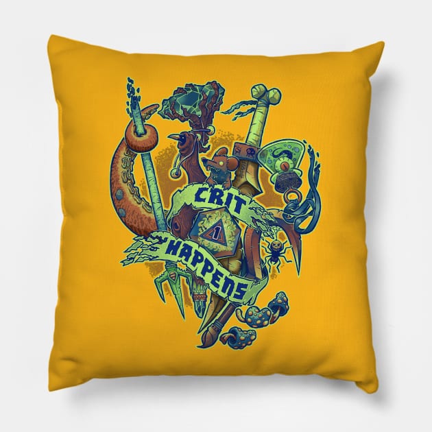 Crit Happens (1) Pillow by DCLawrenceUK