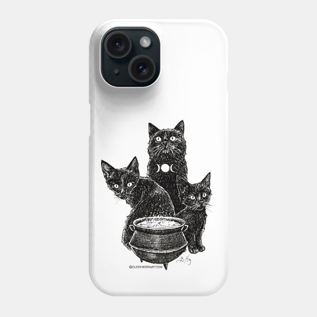 INKittens: Coven Phone Case by Clockwork Art